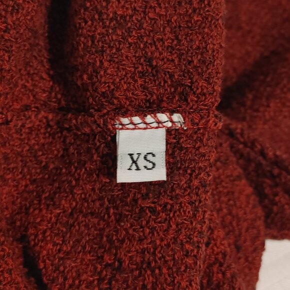 (3/$20) Vintage Margaret Winters Women's Cowl Neck Sweater Burgundy Size XS - Picture 10 of 12